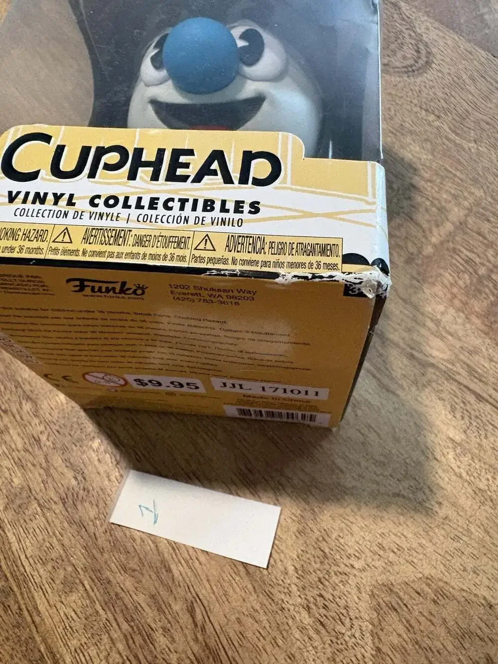 Funko Cuphead Mugman Blue Standard Vinyl Figure Boxed Collectible Toy Game